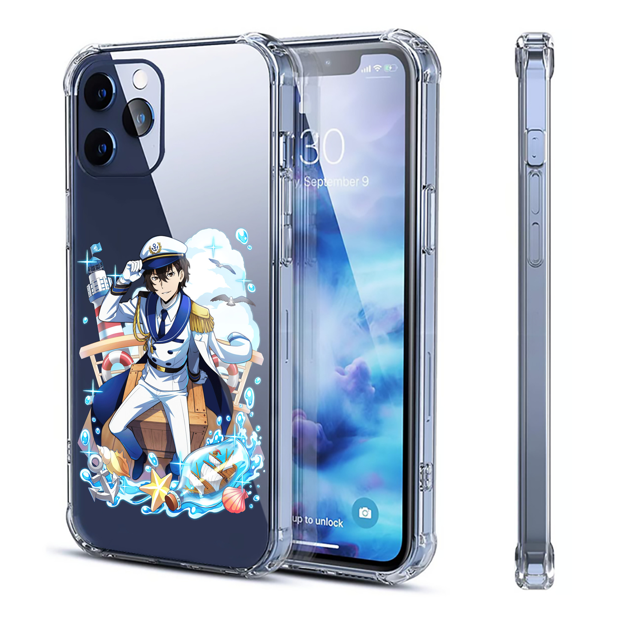 （画像用） 文豪ストレイドッグス Bungo Stray Dogs 【iPhone 12シリーズ対応】透明スマホケース（クリアソフトケース）